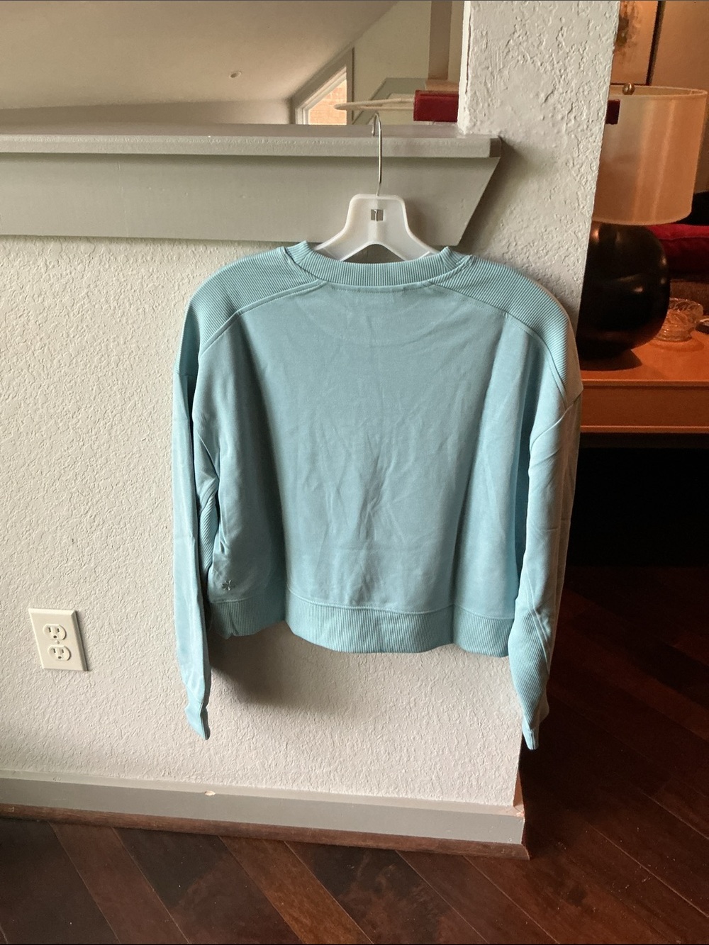 Athleta Seasoft Rib Crewneck Sweatshirt-Waterloo Blue - Picture 5 of 6